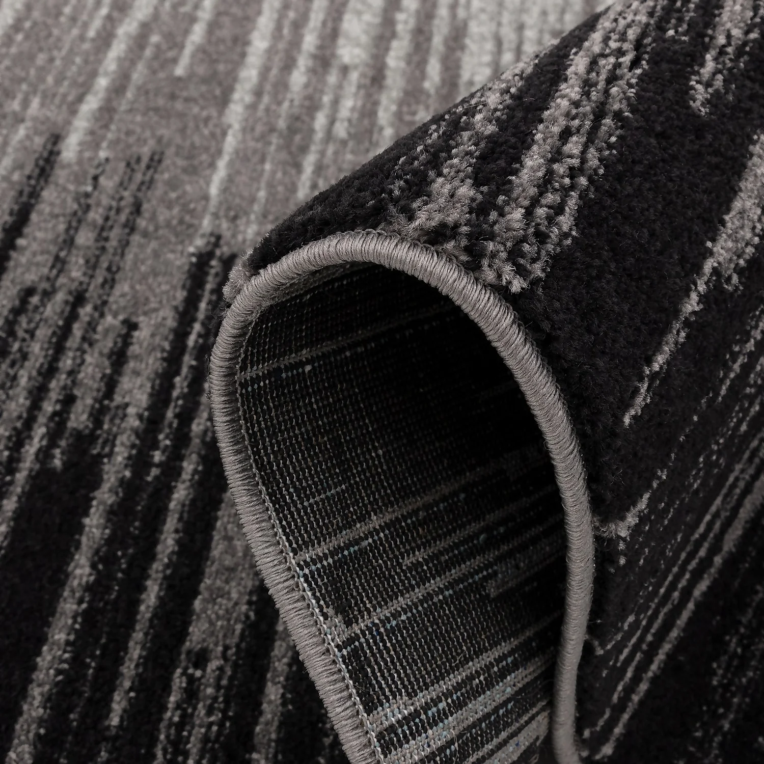 Parallel Stripe Rug - Grey - 120x170cm 5 Parallel Stripe Rug - Grey - 120x170cm - Image 3