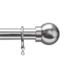 Extendable Ball Finial Curtain Pole - Chrome - 1.7-3m (25/28mm) -Livora Home Shop 13123190 6904939189679988