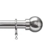 Extendable Ball Finial Curtain Pole - Chrome - 1.2-2.1m (25/28mm) -Livora Home Shop 13123191 1304939189680027
