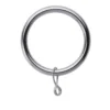 Polished Chrome 25/28mm Metal Curtain Rings -Livora Home Shop 13123213 9434939284330012