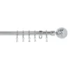 Extendable Ball Finial Curtain Pole - Chrome - 1.7-3m (16/19mm) 1 Extendable Ball Finial Curtain Pole - Chrome - 1.7-3m (16/19mm) -Livora Home Shop 13125611 1324945627640184