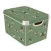 Curver Stockholm Bees Deco Storage Box - Green - 22L -Livora Home Shop 13169626 1084898511788397