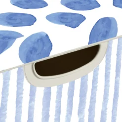Curver Stockholm Coastal Deco Storage Box - Blue & White - 22L -Livora Home Shop 13169627 2104898511677793