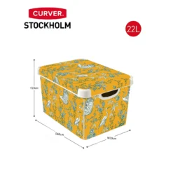 Curver Stockholm Stork Deco Storage Box - Yellow - 22L 13 Curver Stockholm Stork Deco Storage Box - Yellow - 22L -Livora Home Shop 13169628 7774898511971226