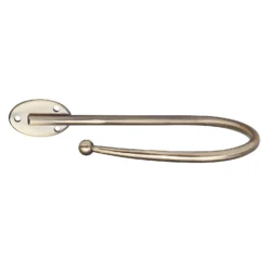 Antique Brass J Curtain Holdback - 2 Pack