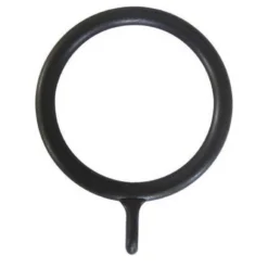Black 16/19mm Plastic Curtain Rings