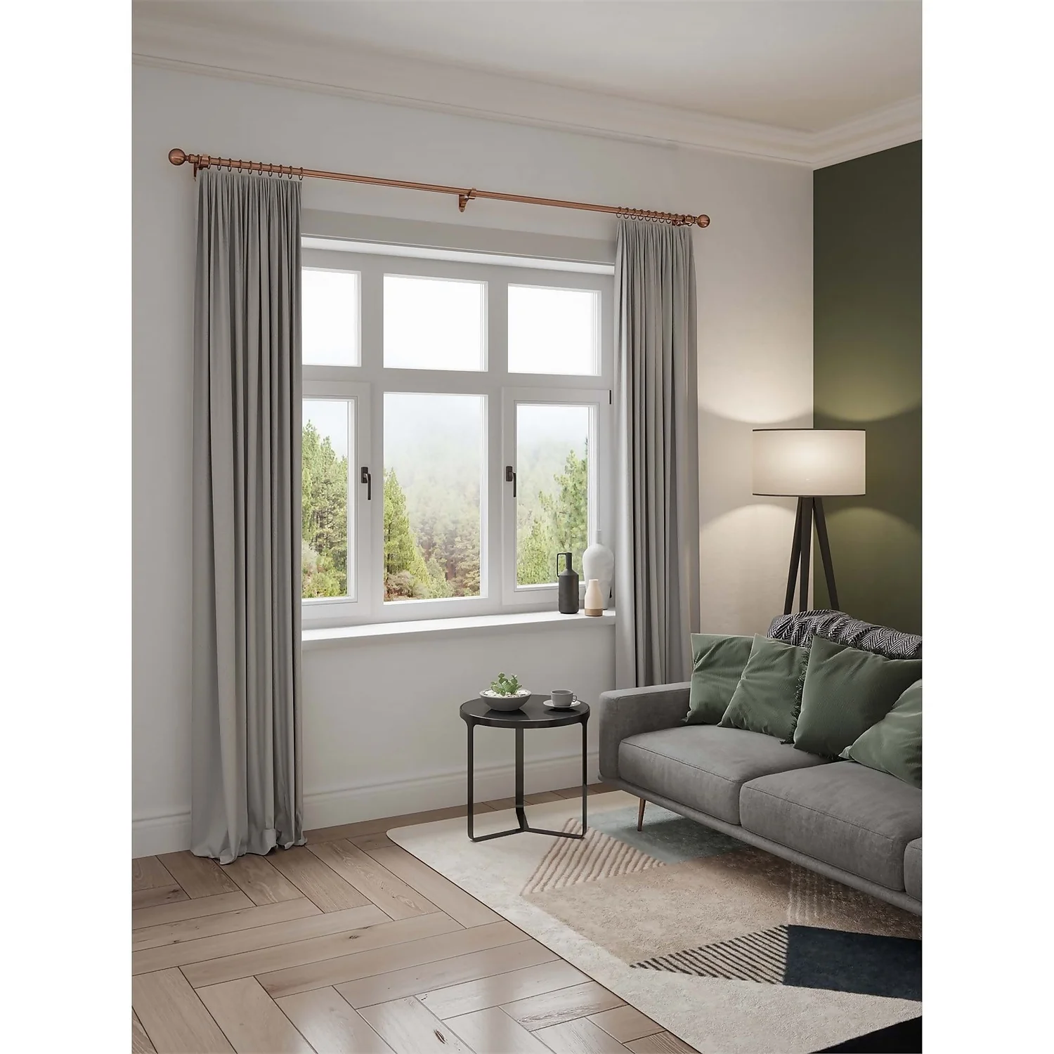 Rothley Baroque 25mm Solid Orb Curtain Pole Finials (Pair) - Antique Copper 5 Rothley Baroque 25mm Solid Orb Curtain Pole Finials (Pair) - Antique Copper - Image 3