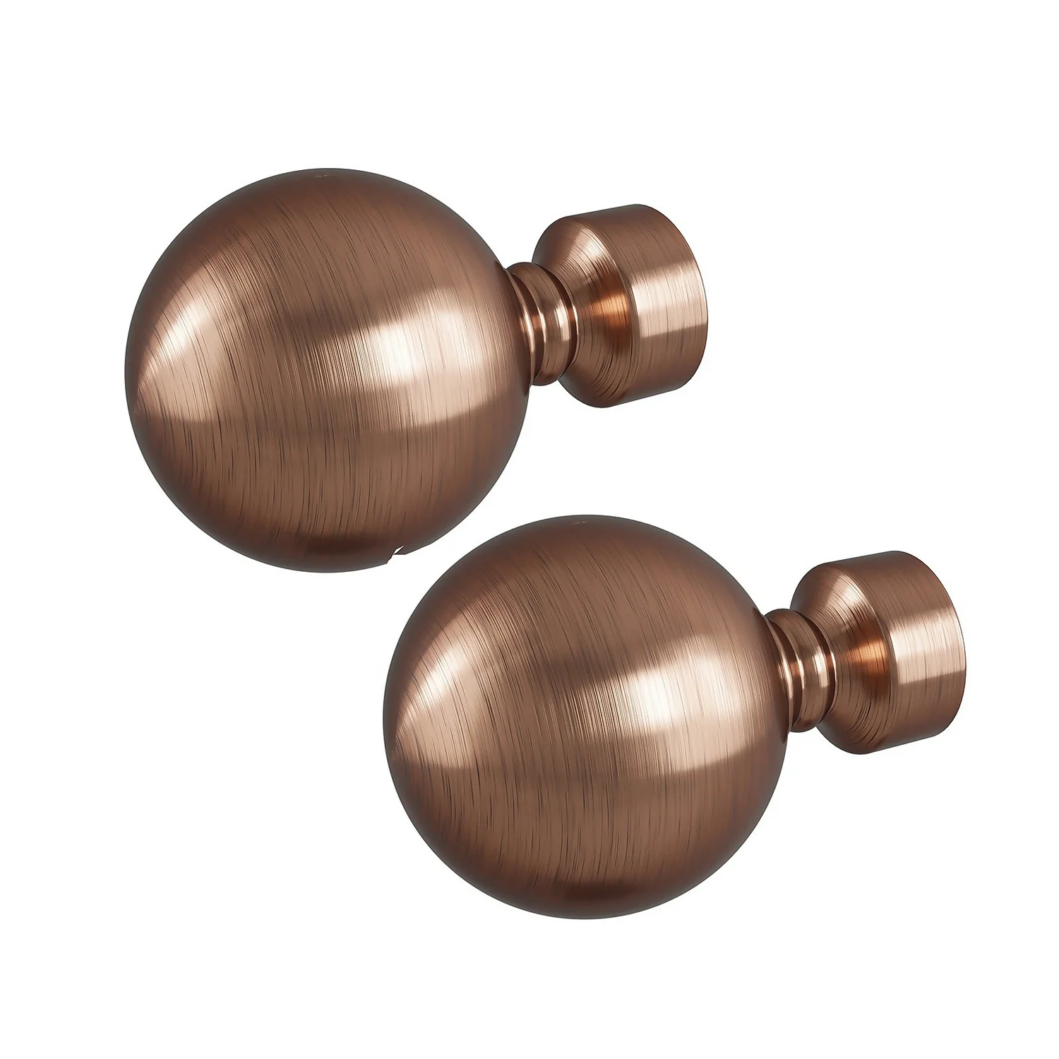 Rothley Baroque 25mm Solid Orb Curtain Pole Finials (Pair) - Antique Copper 3 Rothley Baroque 25mm Solid Orb Curtain Pole Finials (Pair) - Antique Copper