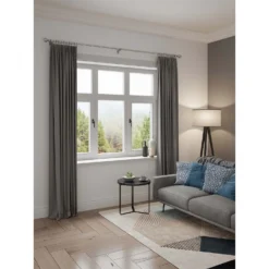 Rothley Baroque 25mm Solid Orb Curtain Pole Finials (Pair) - Brushed Silver -Livora Home Shop 13712250 1024976258529048