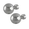 Rothley Baroque 25mm Solid Orb Curtain Pole Finials (Pair) - Polished Silver 1 Rothley Baroque 25mm Solid Orb Curtain Pole Finials (Pair) - Polished Silver -Livora Home Shop 13712251 1044976258624661