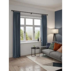 Rothley Baroque 25mm Pattern Orb Curtain Pole Finials (Pair) - Matt Black -Livora Home Shop 13712257 1624976258332023