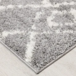 Deluxe Berber Shaggy Runner - Grey & White - 180x67cm 9 Deluxe Berber Shaggy Runner - Grey & White - 180x67cm -Livora Home Shop 13888989 2054988131014087