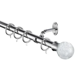 Extendable Curtain Pole With Stud Finial - Steel 25/28mm -Livora Home Shop 13909291 1314987948495320