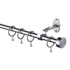 Extendable Curtain Pole With Crystal Finial - Brass -Livora Home Shop 13909294 6864987948207830