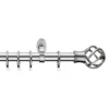Extendable Curtain Pole With Cage Ball Finial - Steel 2 Extendable Curtain Pole With Cage Ball Finial - Steel -Livora Home Shop 13909296 1134987948378020