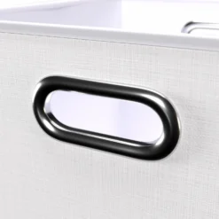 Clever Cube Fabric Insert - Set Of 2 - Linen White -Livora Home Shop 13911396 2874981912917027