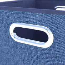 Clever Cube Fabric Insert - Set Of 2 - Steel Blue -Livora Home Shop 13911397 1904981912917582