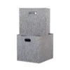 Clever Cube Fabric Insert - Set Of 2 - Woven Silver -Livora Home Shop 13911399 1914981913156061
