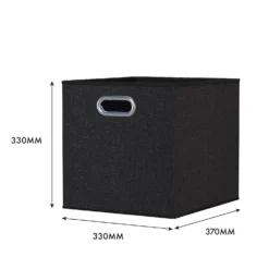 Clever Cube Fabric Insert - Set Of 2 - Woven Pepper 11 Clever Cube Fabric Insert - Set Of 2 - Woven Pepper -Livora Home Shop 13911401 1444981913042289