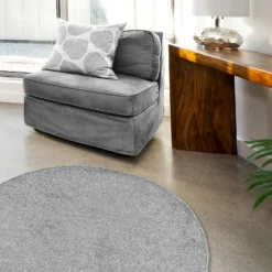 Relay Circular Rug - Light Grey - 133cm -Livora Home Shop 14015861 6405052680223609