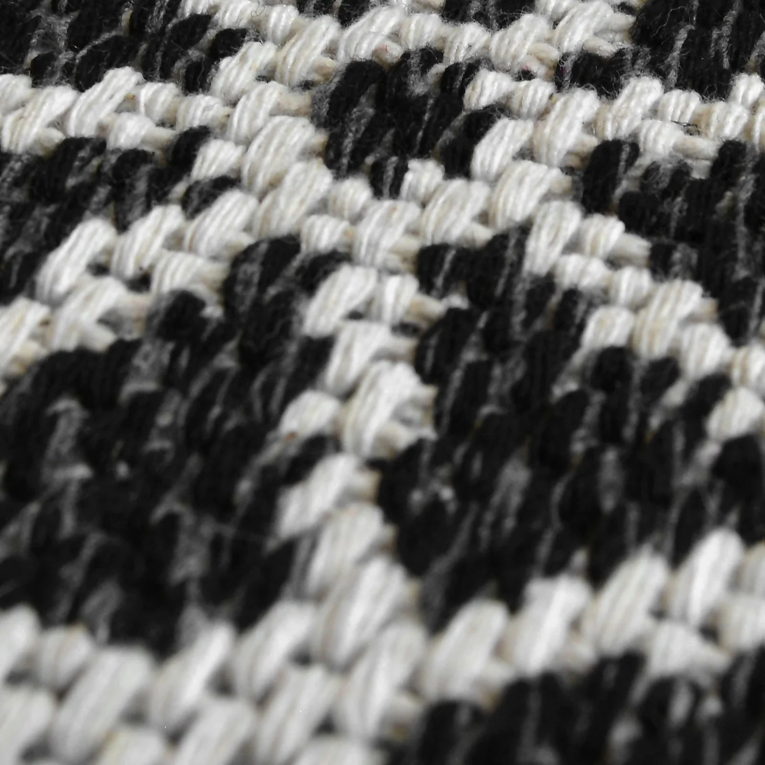 Recycled Cotton Starburst Rug - Monochrome - 100x150cm 5 Recycled Cotton Starburst Rug - Monochrome - 100x150cm - Image 3