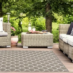 Relay Recycled Indoor/Outdoor Rug - Dark Natural - 160x230cm -Livora Home Shop 14015917 1005006094058788
