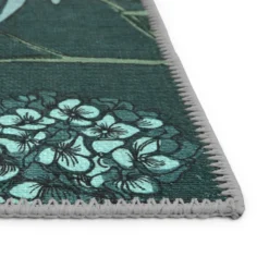 Opal Botanical Rug - Bottle Green - 100x150cm 11 Opal Botanical Rug - Bottle Green - 100x150cm -Livora Home Shop 14015923 2245006089742595
