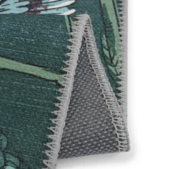 Opal Botanical Rug - Bottle Green - 100x150cm 12 Opal Botanical Rug - Bottle Green - 100x150cm -Livora Home Shop 14015923 4725006089779573