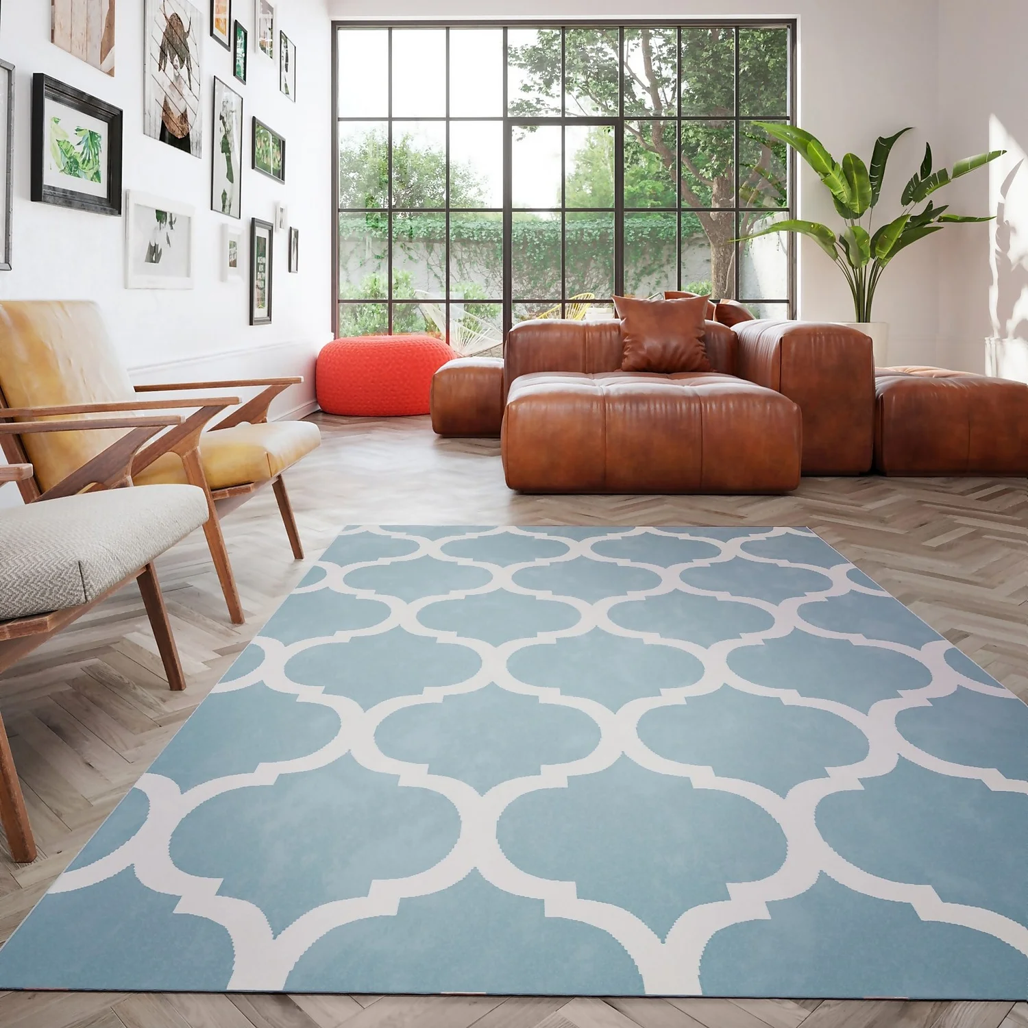 Creation Venus Rug - Teal - 120/170 4 Creation Venus Rug - Teal - 120/170 - Image 2