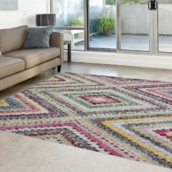 Villa Tribal Rug - Multicoloured - 160x230cm -Livora Home Shop 14015977 1665006092608663