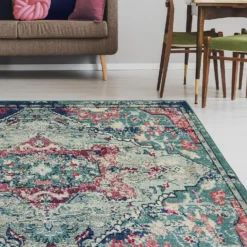 Villa Distressed Rug - Multicoloured - 160x230cm 9 Villa Distressed Rug - Multicoloured - 160x230cm -Livora Home Shop 14015980 7315006091454086