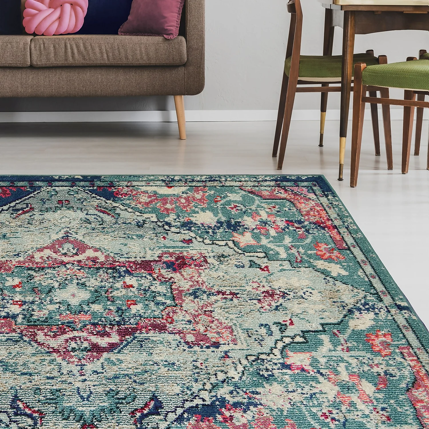 Villa Distressed Rug - Multicoloured - 160x230cm 6 Villa Distressed Rug - Multicoloured - 160x230cm - Image 4