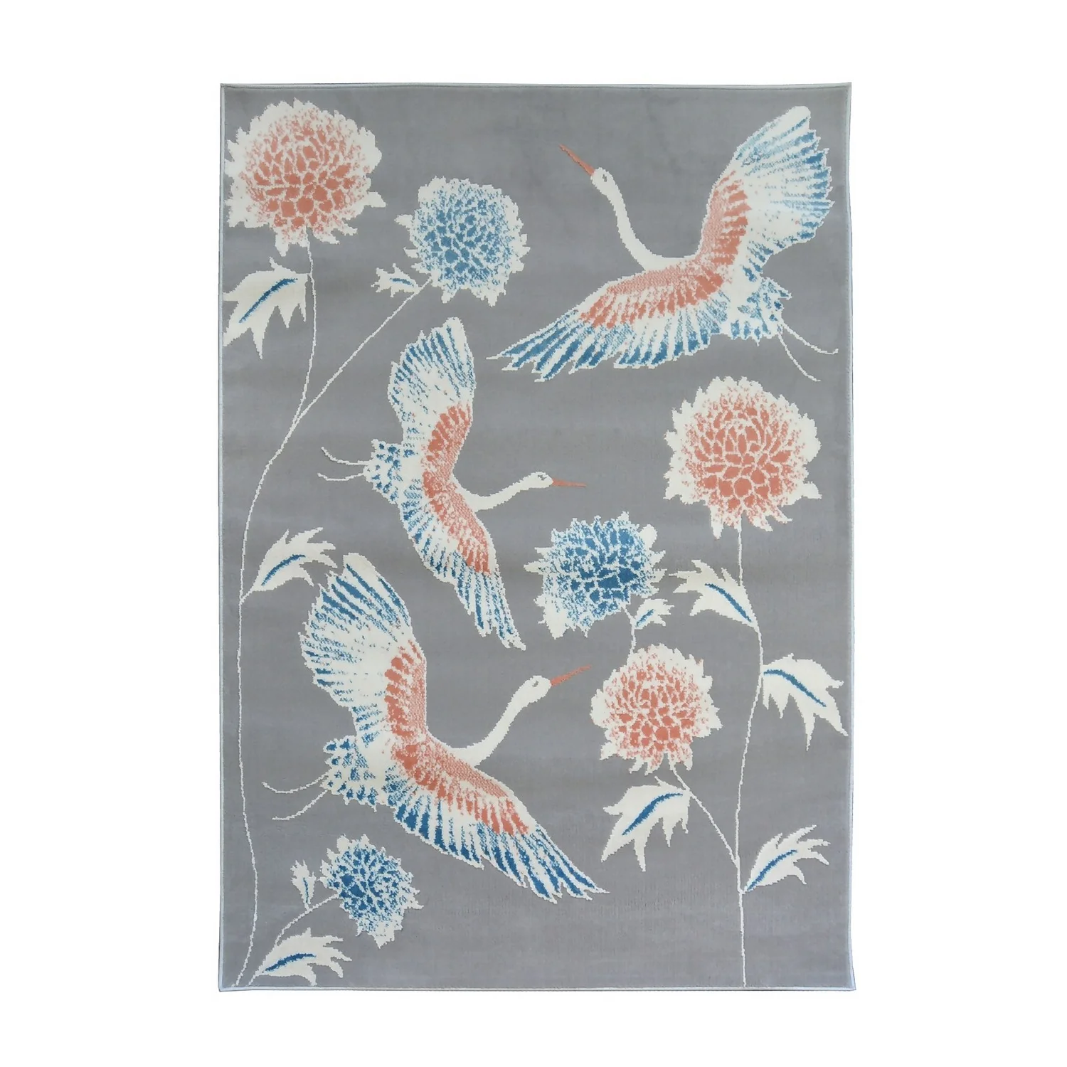 Abstract Birds Rug - Grey - 120x170cm 3 Abstract Birds Rug - Grey - 120x170cm