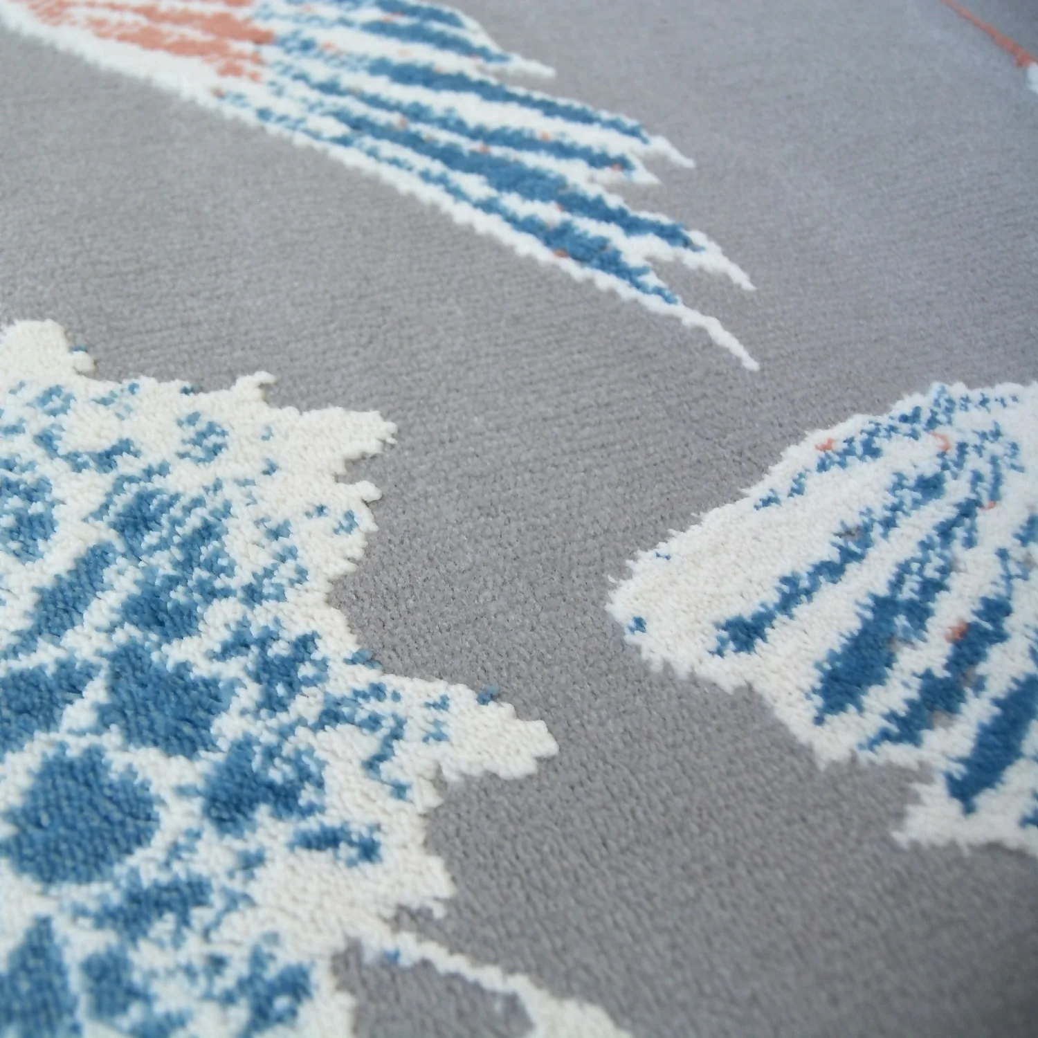 Abstract Birds Rug - Grey - 160x230cm 4 Abstract Birds Rug - Grey - 160x230cm - Image 2