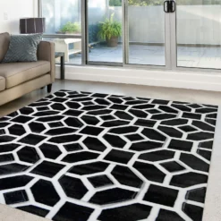 Daytona Gorton Rug - Black - 160x230cm -Livora Home Shop 14016015 8205006286053214