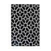 Daytona Gorton Rug - Black - 160x230cm -Livora Home Shop 14016015 9305006286016245
