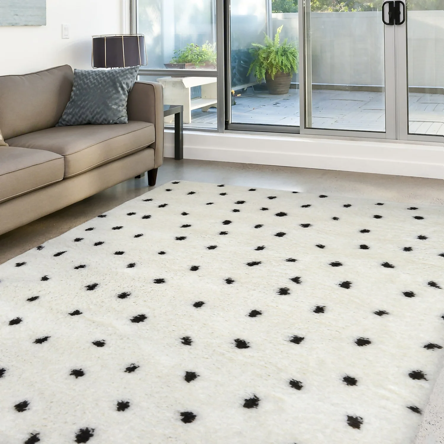 Snug Spotty Rug - Monochrome - 160x230cm 7 Snug Spotty Rug - Monochrome - 160x230cm - Image 5