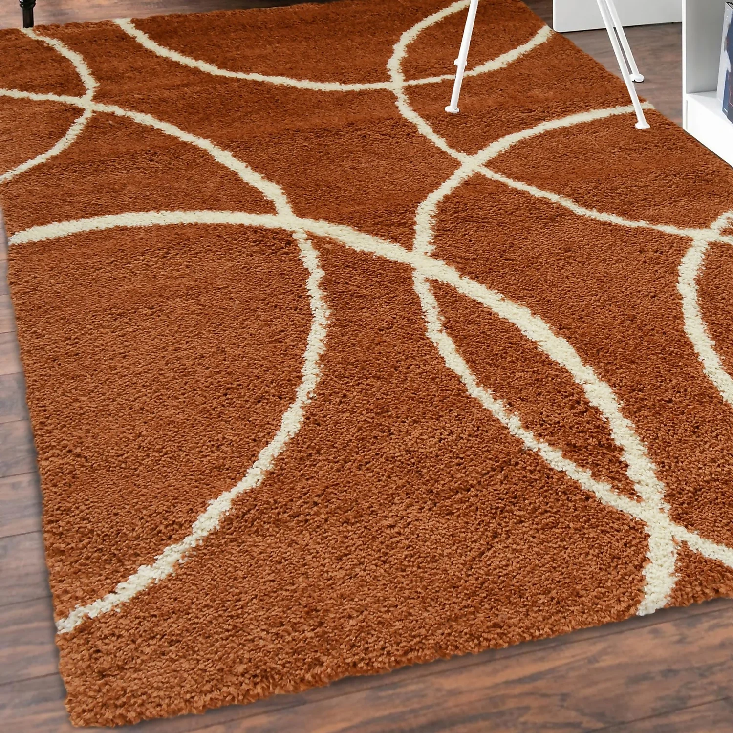 Snug Bubbles Rug - Terracotta & Ivory - 120x170cm 4 Snug Bubbles Rug - Terracotta & Ivory - 120x170cm - Image 2