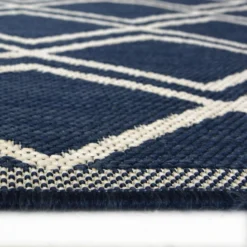 County Diamonds Indoor/Outdoor Rug - Navy - 160x230cm -Livora Home Shop 14016057 3595006086638375