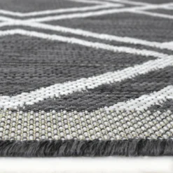 County Diamonds Indoor/Outdoor Rug - Silver - 160x230cm -Livora Home Shop 14016059 1395006087446896