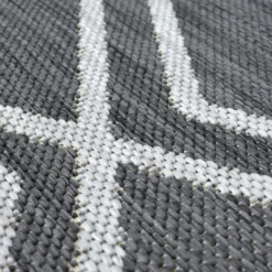 County Diamonds Indoor/Outdoor Rug - Silver - 160x230cm -Livora Home Shop 14016059 9875006087402220