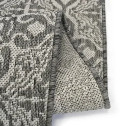 County Victorian Indoor/Outdoor Rug - Grey - 120x170cm -Livora Home Shop 14016063 1995006087693559