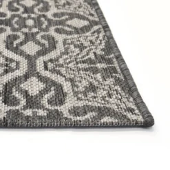 County Victorian Indoor/Outdoor Rug - Grey - 120x170cm -Livora Home Shop 14016063 8275006087650995