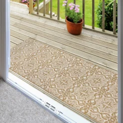 County Victorian Indoor/Outdoor Rug - Natural - 67x200cm -Livora Home Shop 14016065 9985006085242832