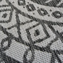 County Circle Indoor/Outdoor Rug - Grey - 133cm -Livora Home Shop 14016069 8055006085500904