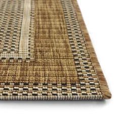 Denver Border Indoor/Outdoor Rug - Latte - 80x200cm -Livora Home Shop 14016071 5535006092613346