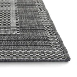 Denver Border Indoor/Outdoor Rug - Grey - 200x290cm -Livora Home Shop 14016079 1905006088180630