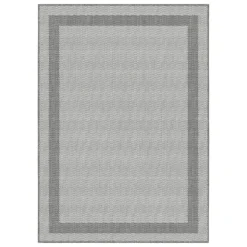 Duo Weave Indoor/Outdoor Rug - Silver - 160x230cm -Livora Home Shop 14016658 2485003718499923