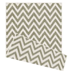Duo Weave Indoor/Outdoor Rug - Chevrons Natural - 160x230cm