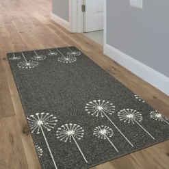 Geneva Washable Runner - Lead & Sugar - 67x180cm -Livora Home Shop 14016709 1185002673355276